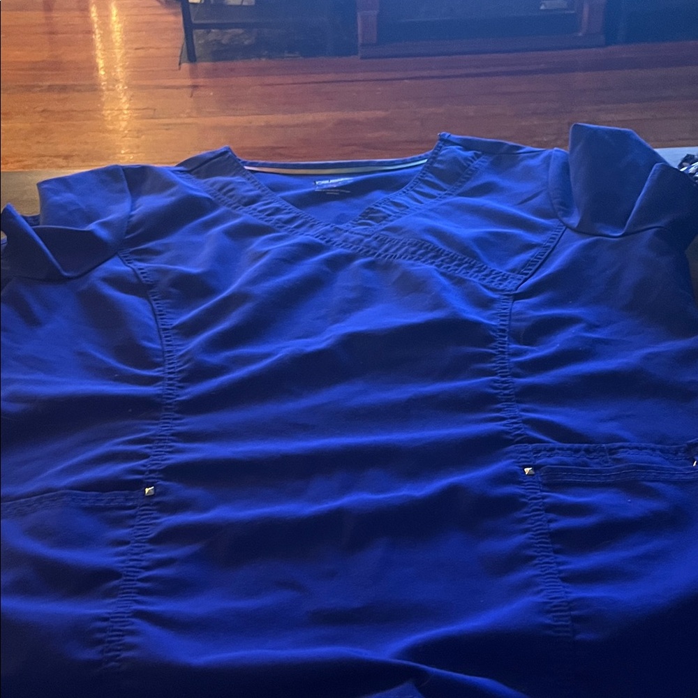 Scrubstar Women's Blue Scrub Top